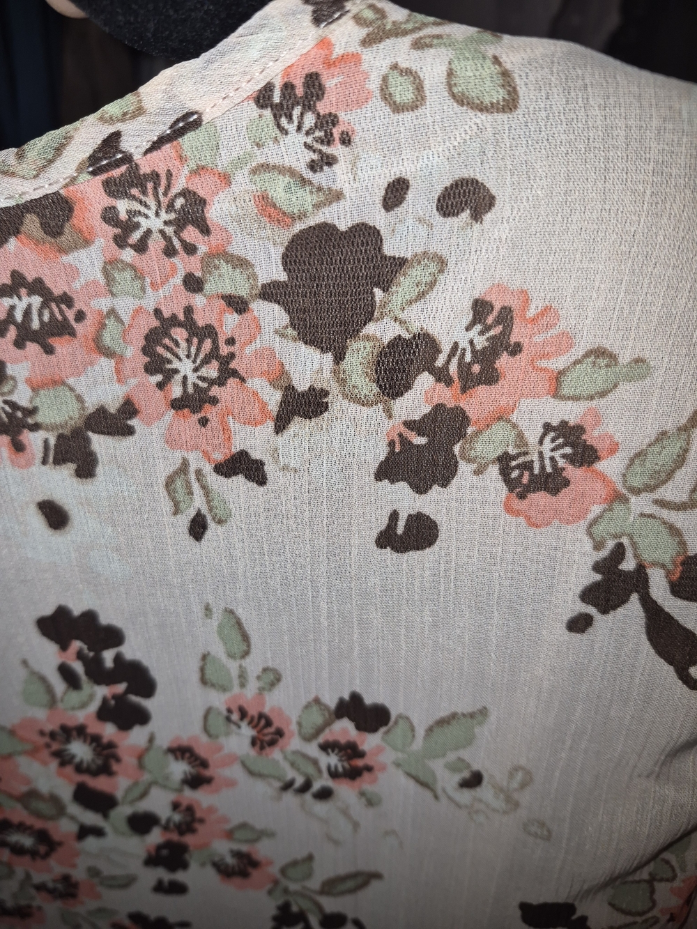 new directions Pink Floral Crochet-Trim Peplum Blouse - Picture 3 of 3